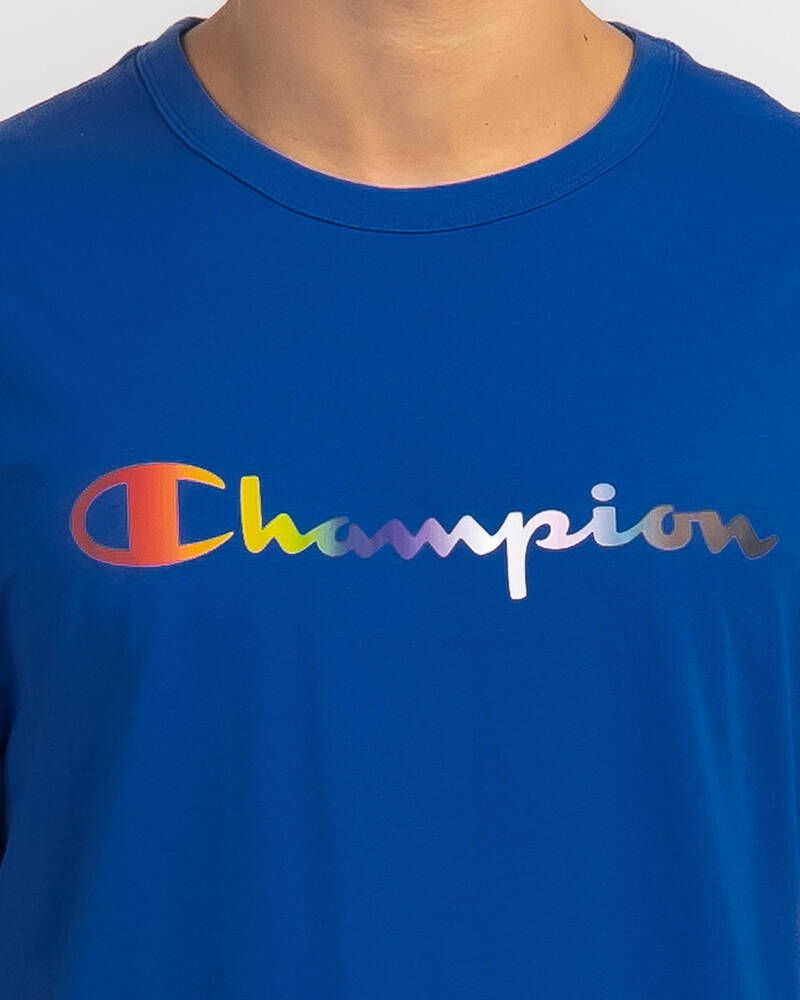 Champion Athletic Pride Script T-Shirt for Mens