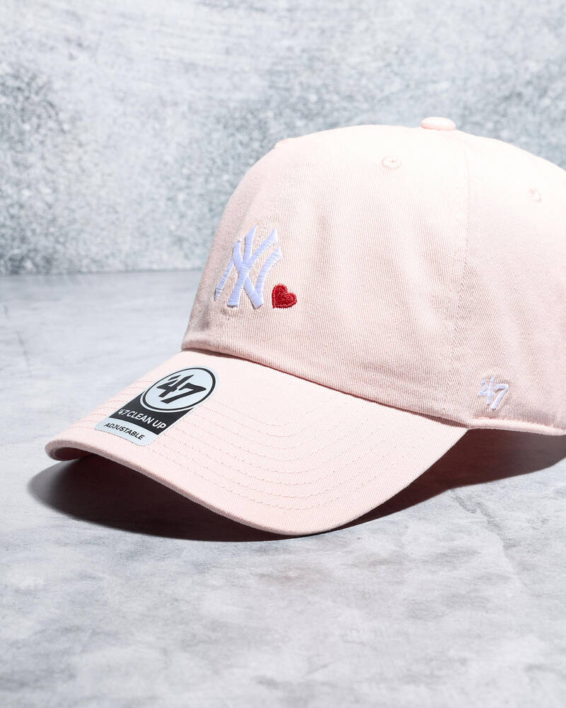 Forty Seven NY Hearts Clean Up Baserunner Cap for Womens