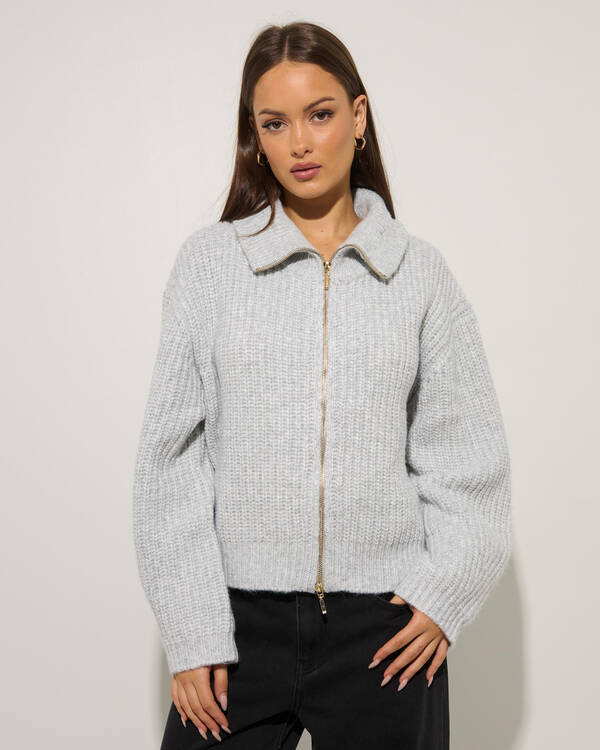 Ava And Ever Zeus Double Zip Knit Jumper for Womens