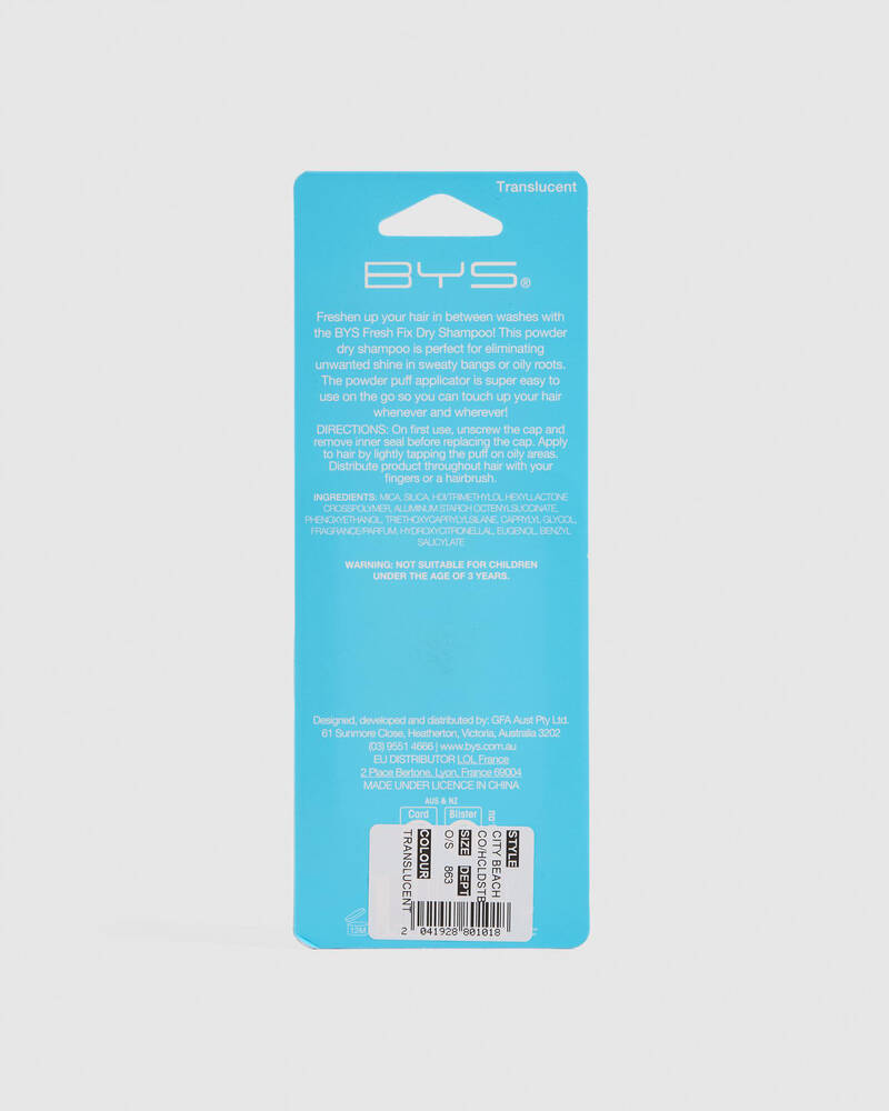 BYS Fresh Fix Translucent Dry Shampoo Powder for Womens
