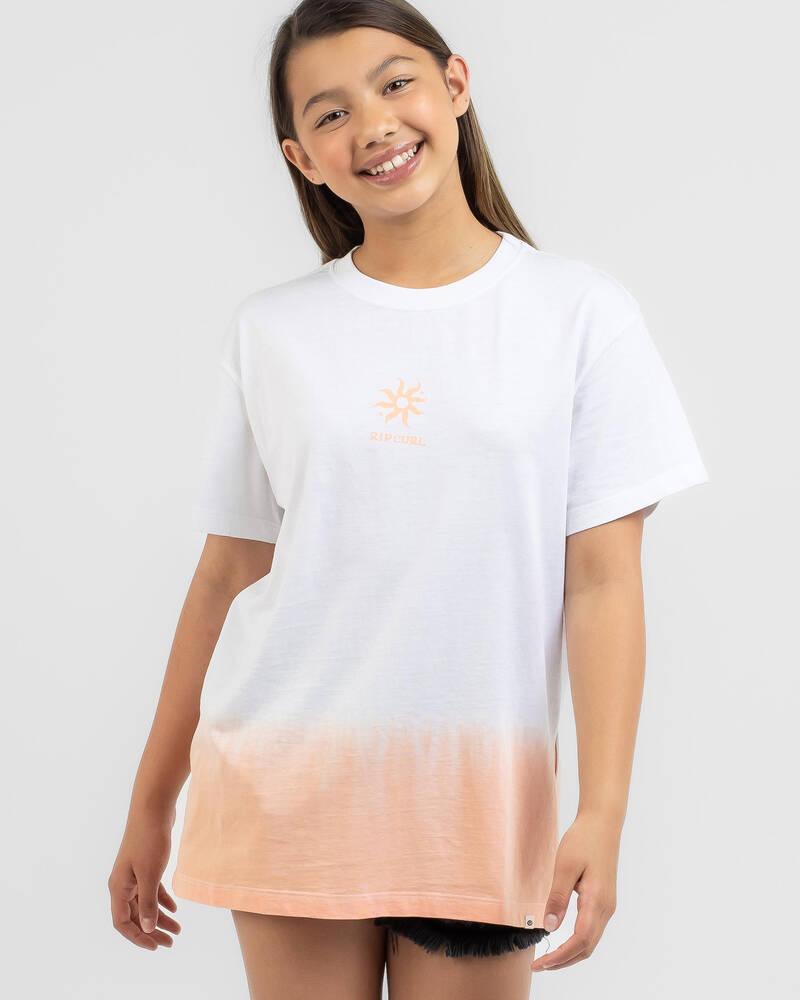 Rip Curl Girls' Surf Check Dye T-Shirt for Womens