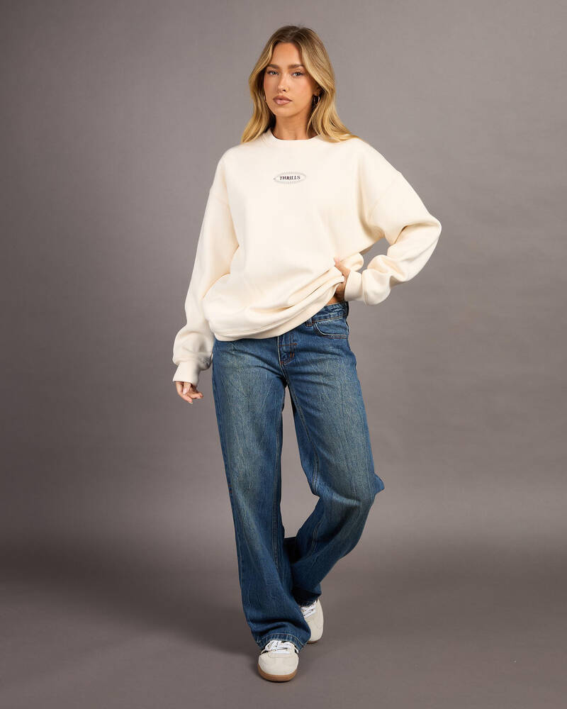 Thrills Vanished Slouch Crew Sweatshirt for Womens