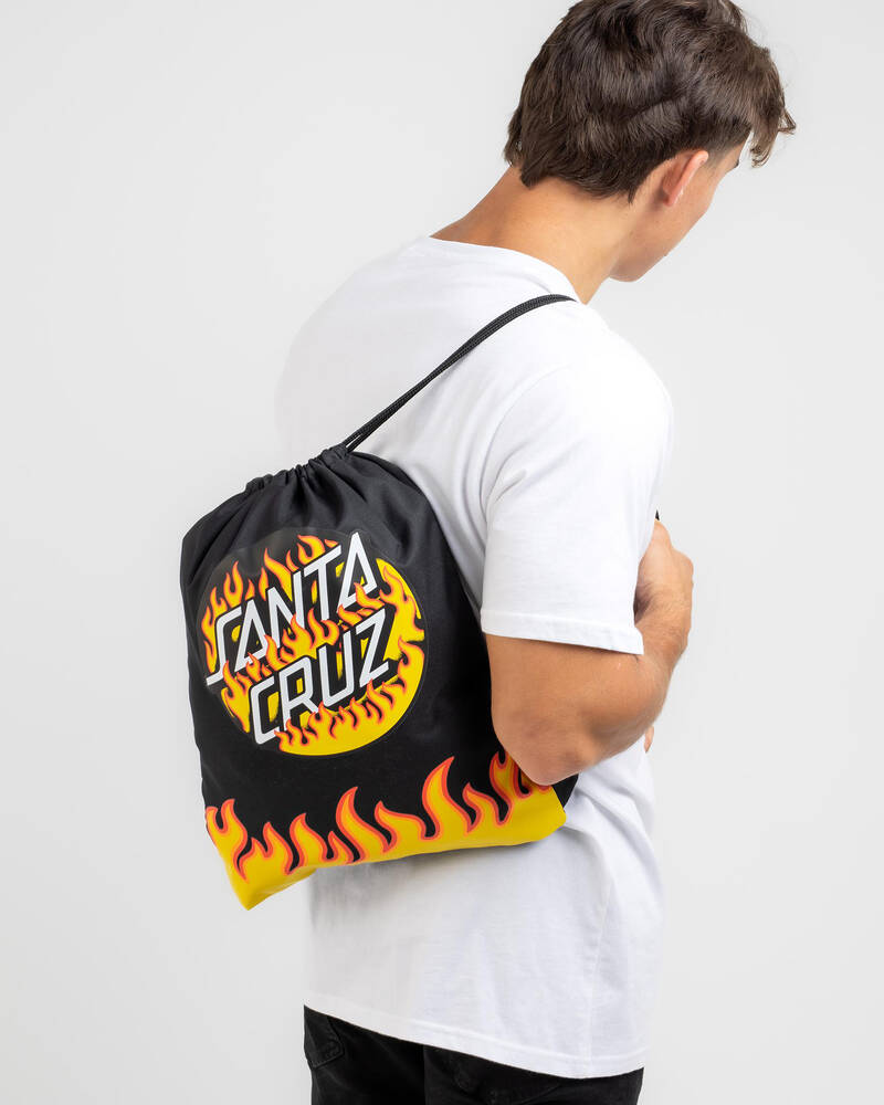 Santa Cruz Blaze Dot Drawstring Bag for Mens