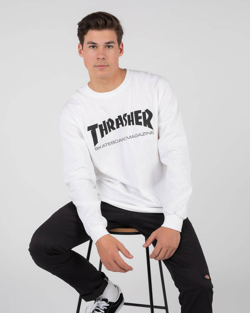Thrasher Sk8 Mag Long Sleeve T-Shirt for Mens image number null