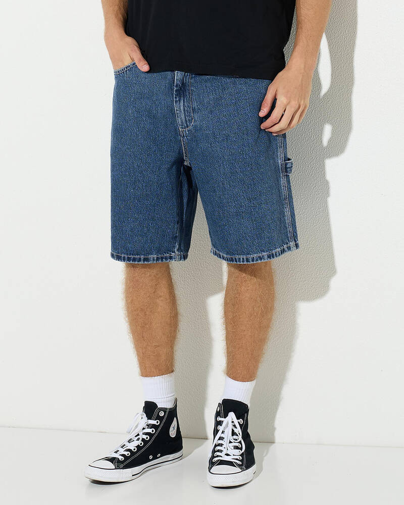 Worship Supplies Synth Carpenter Jean Shorts for Mens