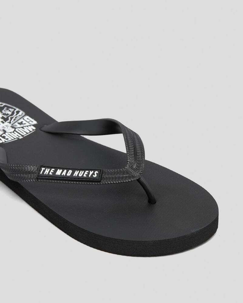 Shop The Mad Hueys Get Lit Thongs In Black - Fast Shipping & Easy ...