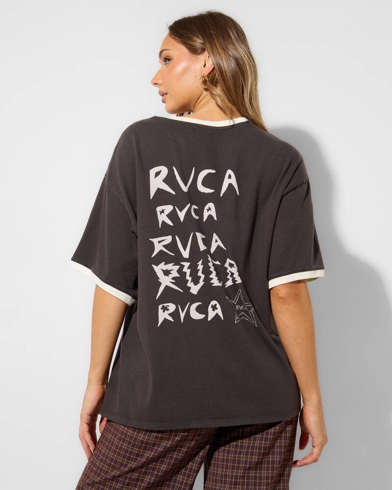 RVCA Dani Miller Oversized Ringer T-Shirt for Womens