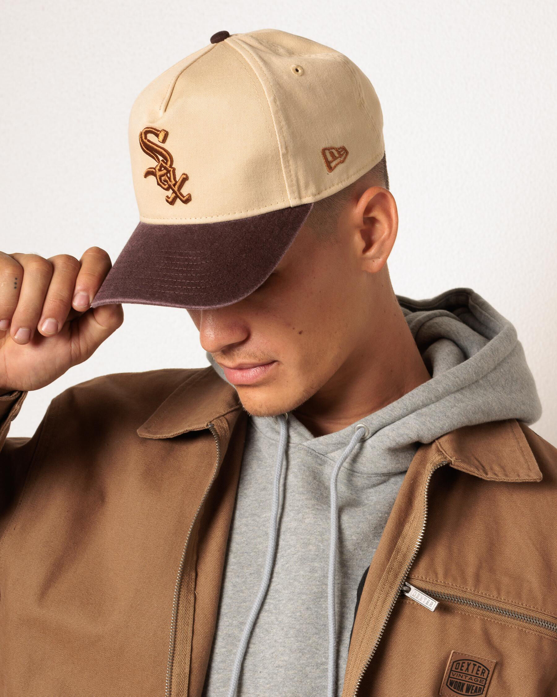 New Era Chicago White Sox 9Forty A-Frame Snapback Cap In Oat Milk
