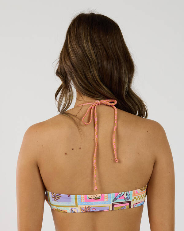 Rip Curl Beach Party Halter Crop Bikini Top for Womens