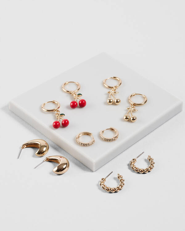 Karyn In LA Cherry Earring Pack for Womens