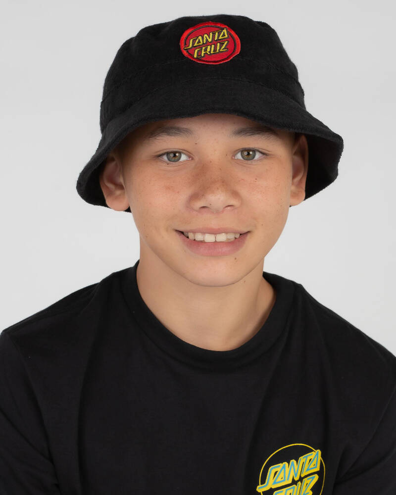 Santa Cruz Boys' Dot Terry Bucket Hat for Mens