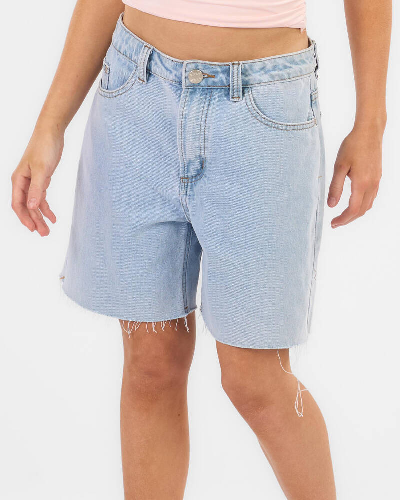 DESU Girls' Ryder Mid Denim Shorts for Womens
