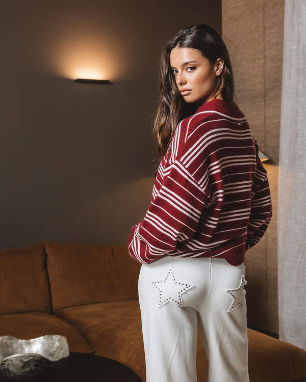 Ava And Ever Haze Knit Polo Jumper for Womens