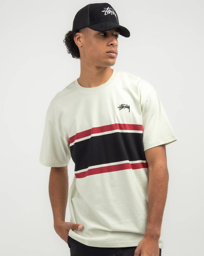 Stussy Bold Stripe T-Shirt for Mens