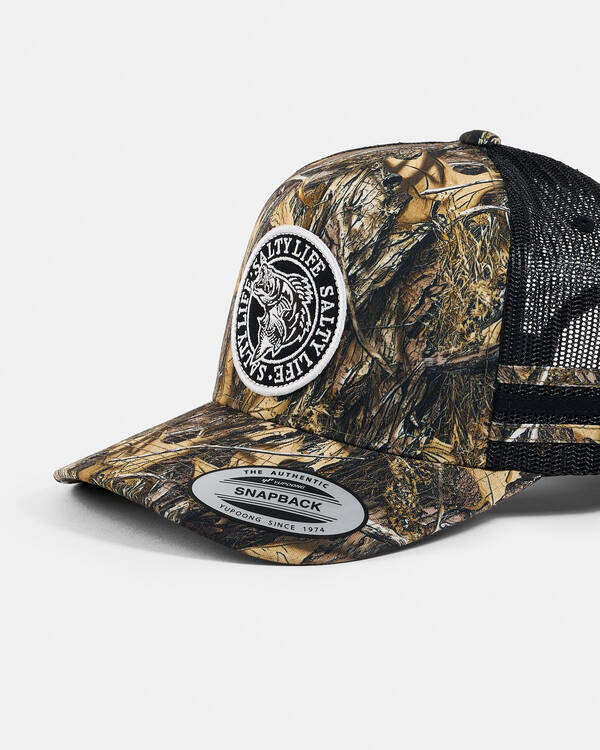 Salty Life Once Bitten Bullseye Trucker Cap for Mens