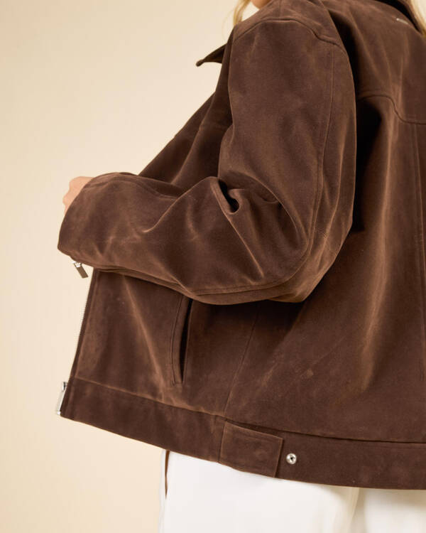 Ava And Ever Jagger Faux Suede Jackets for Womens