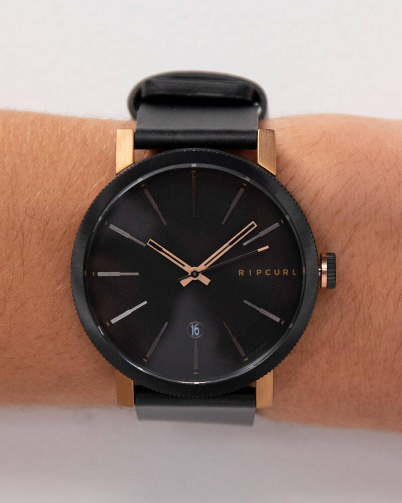 Rip Curl Beacon Bronze Leather Watch for Mens