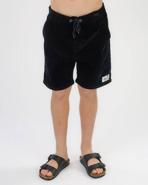 Skylark Boys' Cord Elastic Waist Shorts for Mens