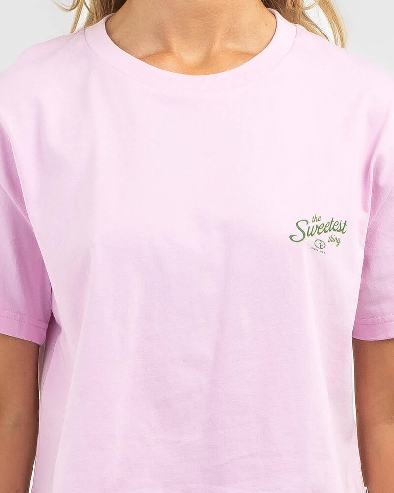 Rusty Sweetest Thing Relaxed Crop T-Shirt for Womens