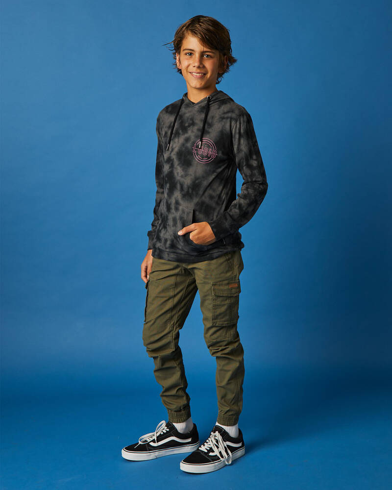 Lucid Boys' Methodic Hooded Long Sleeve T-Shirt for Mens