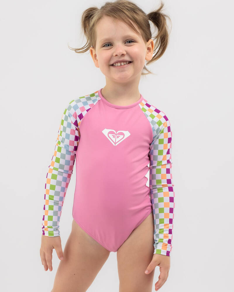 Roxy Toddlers' Rainbow Check Long Sleeve Surfsuit for Womens