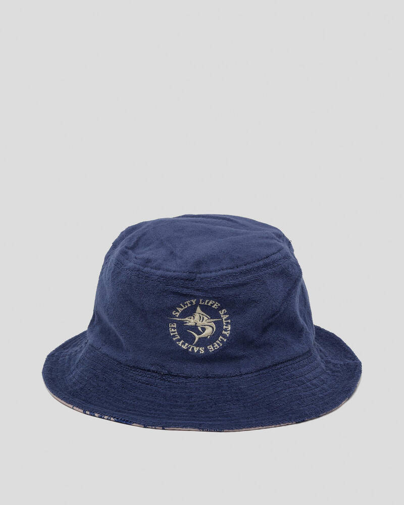 Salty Life Schooner Bucket Hat In Navy/cream - FREE* Shipping & Easy ...