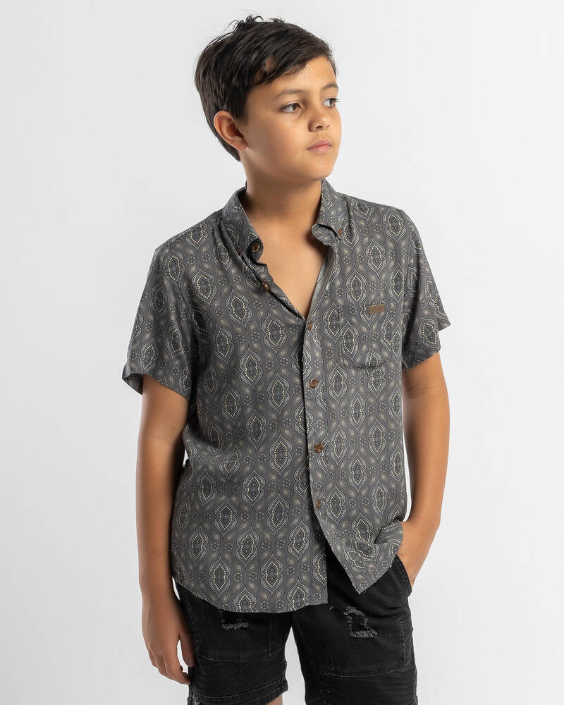 Skylark Boys' Manuscript Short Sleeve Shirt for Mens