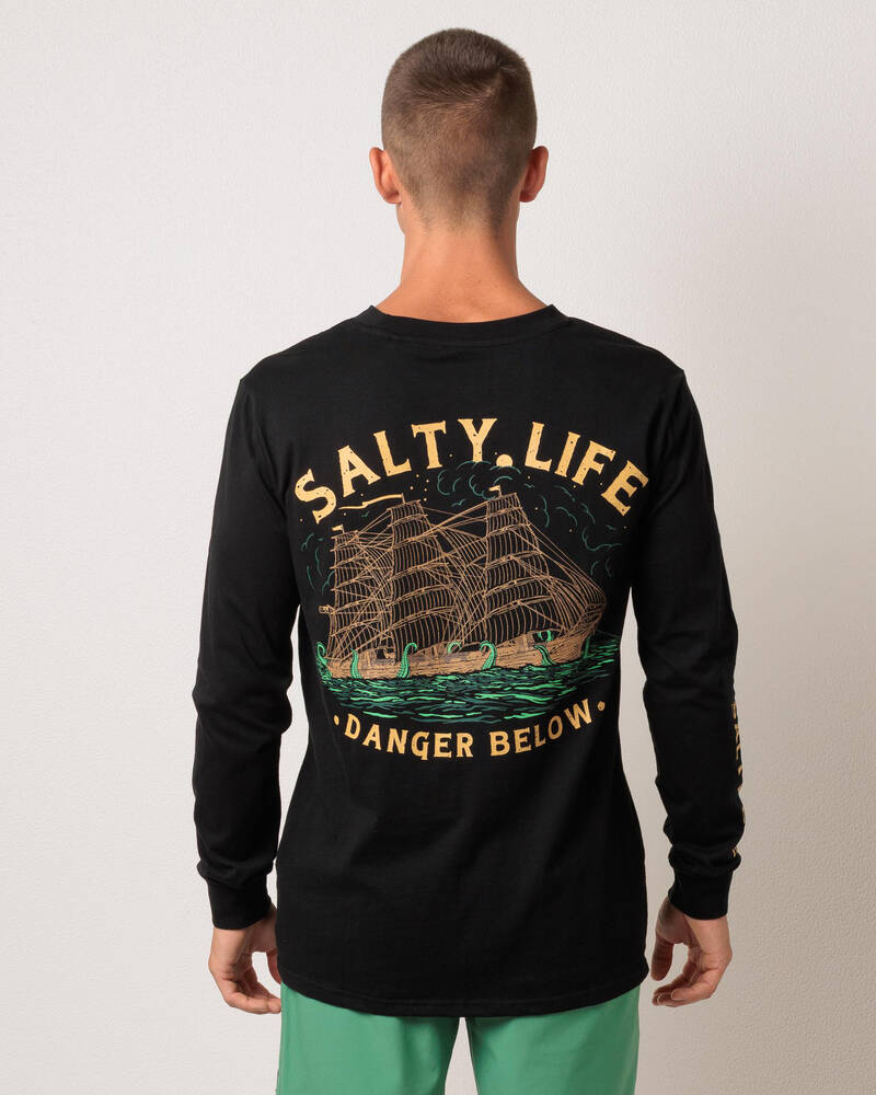 Salty Life Lost Vessel Long Sleeve T-Shirt for Mens