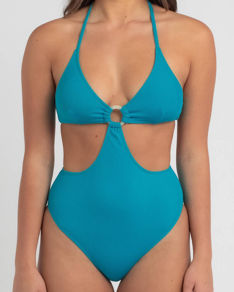 Kaiami Spencer Rib One Piece Swimsuit for Womens
