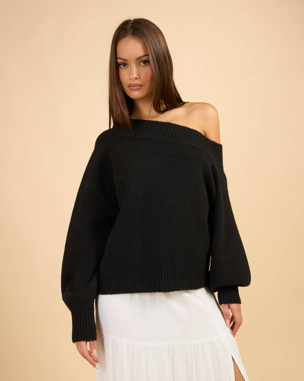 Megi Off Shoulder Knit Jumper
