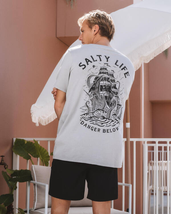 Salty Life Elemental Elastic Waist Shorts for Mens