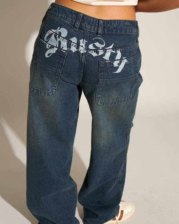 Rusty Roxanne Baggy Low Rise Jeans for Womens