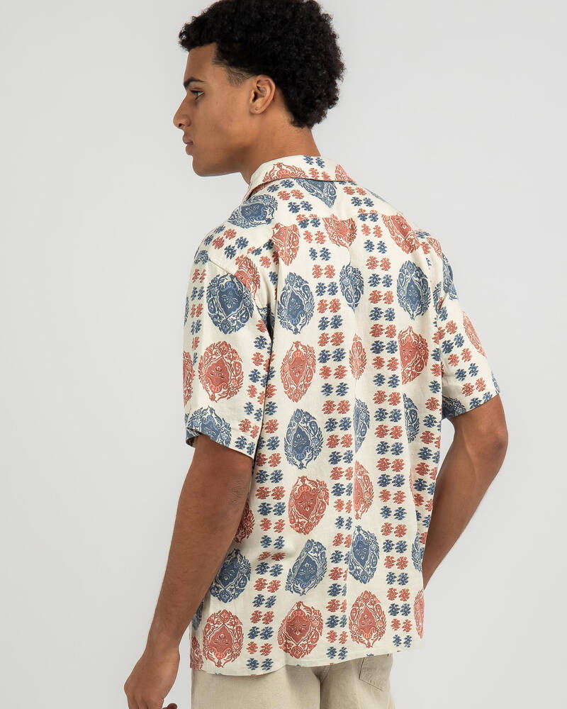 Rhythm Valley Stripe Short Sleeve Shirt for Mens