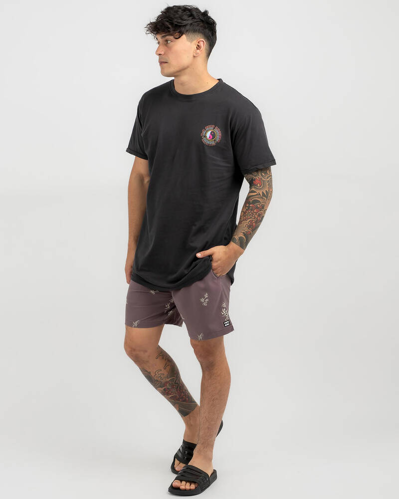 Billabong Sundays Layback Elastic Waist Board Shorts for Mens