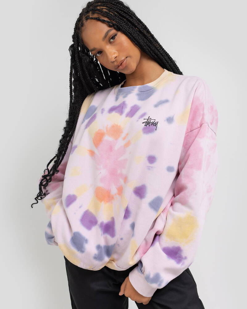 Stussy Rainie Tie Dye Sweatshirt for Womens
