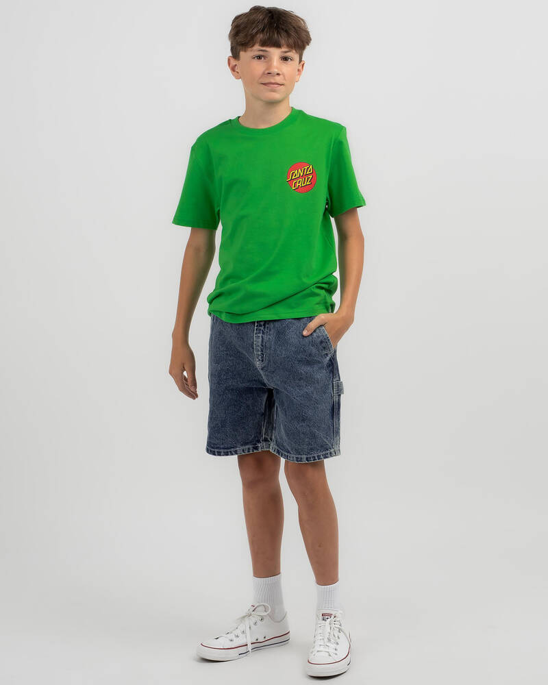 Santa Cruz Boys' Classic Dot Chest T-Shirt for Mens