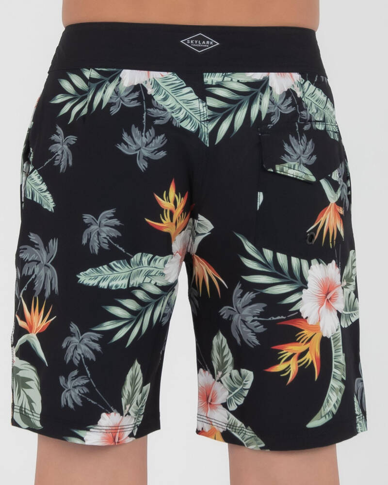 Skylark Boys' Herbaceous Board Shorts for Mens