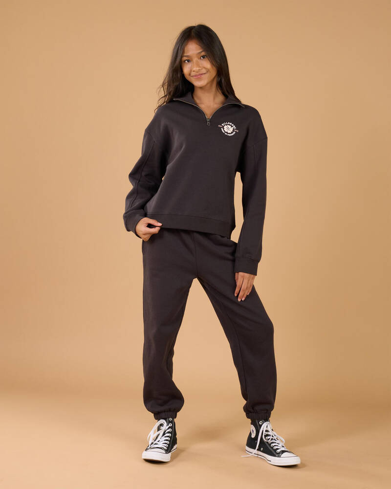 Billabong Girls' Paradise Half Zip Crew Sweatshirt for Womens