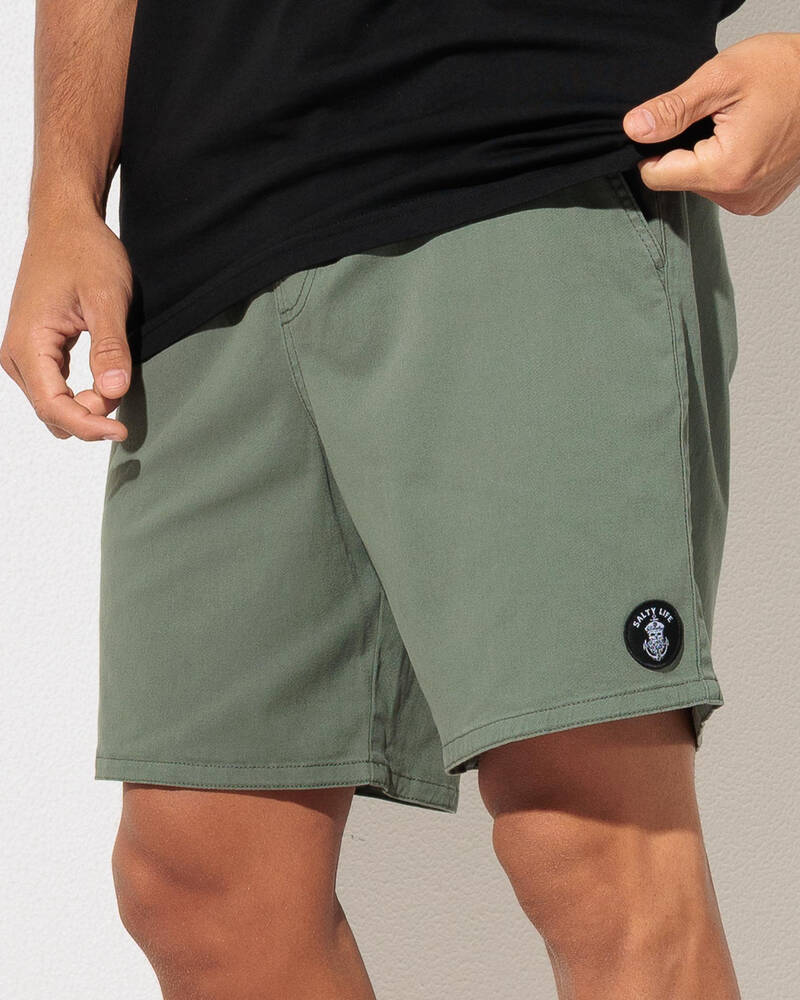 Salty Life Vision Elastic Waist Shorts for Mens