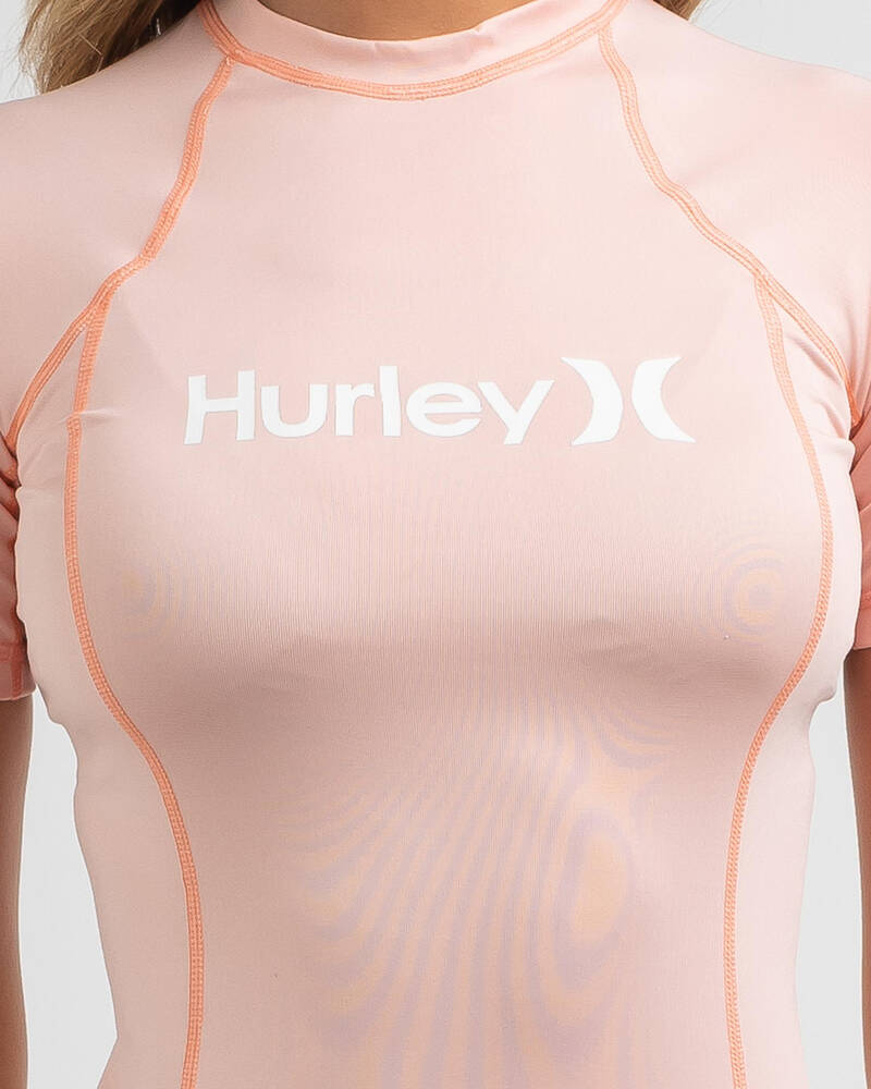 Hurley OAO Short Sleeve Rash Vest for Womens
