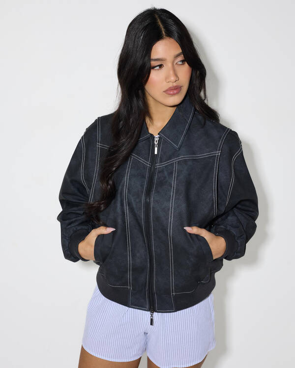 Ava And Ever Fairfax Faux Leather Jacket for Womens