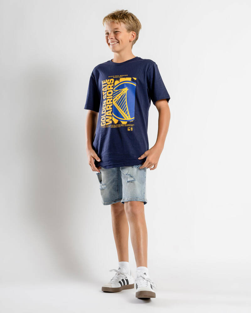 NBA Boys' Golden State Warriors Drumond Vintage T-Shirt for Mens
