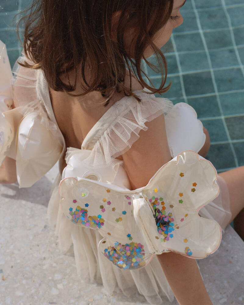 Sunnylife Glitter Butterfly Arm Floats for Womens