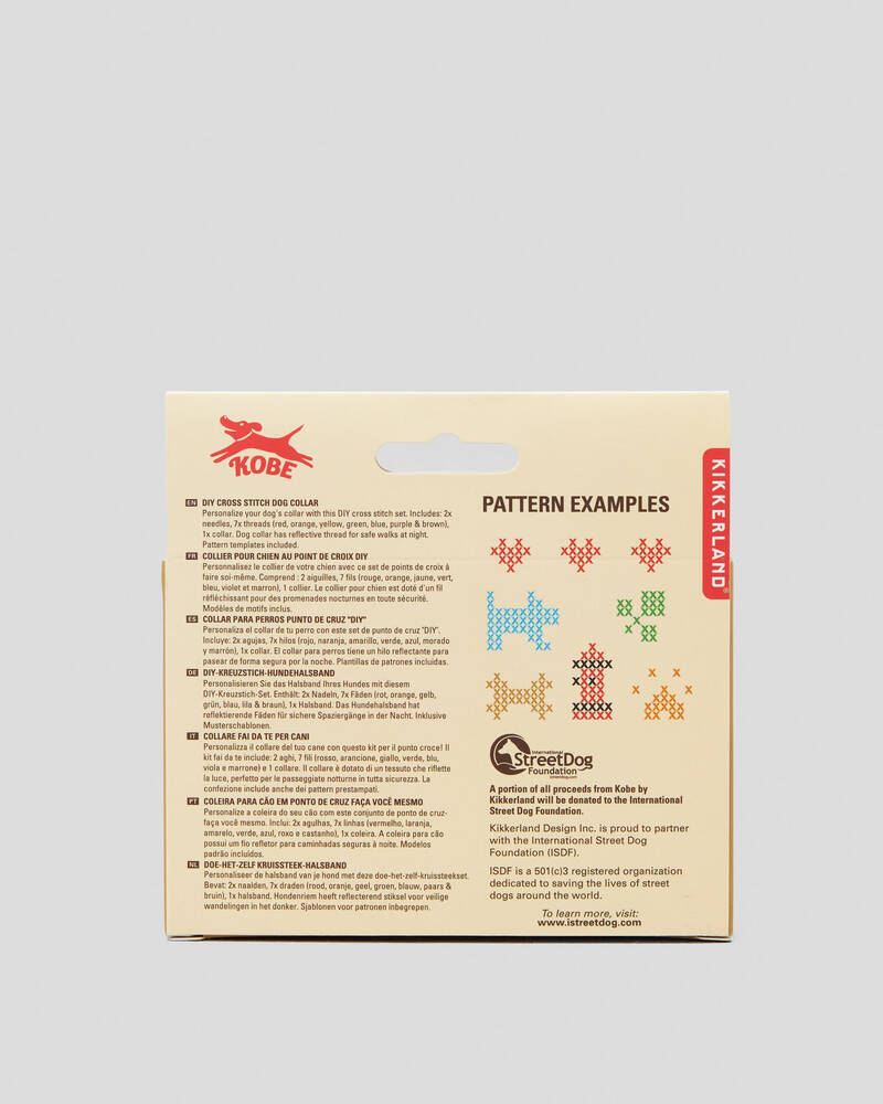 Mooloola Kobe DIY Cross Stitch Small Dog Collar for Womens