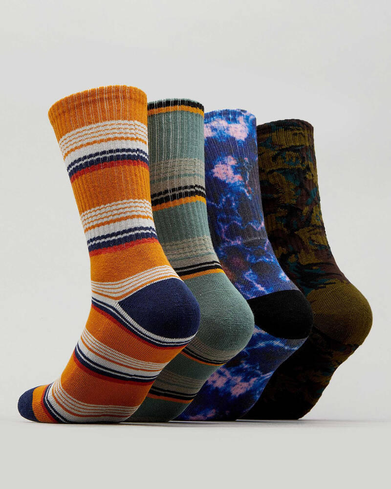 RVCA Seasonal Socks 4 Pack for Mens