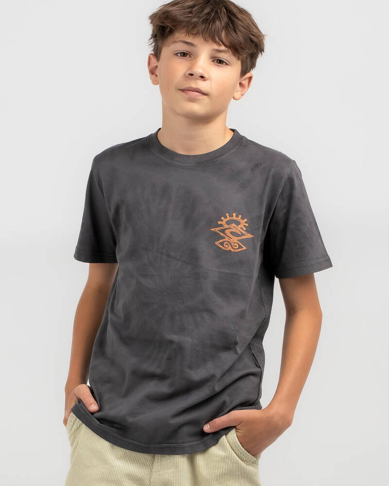 Rip Curl Boys' Shred Rock Tie Dye T-Shirt for Mens