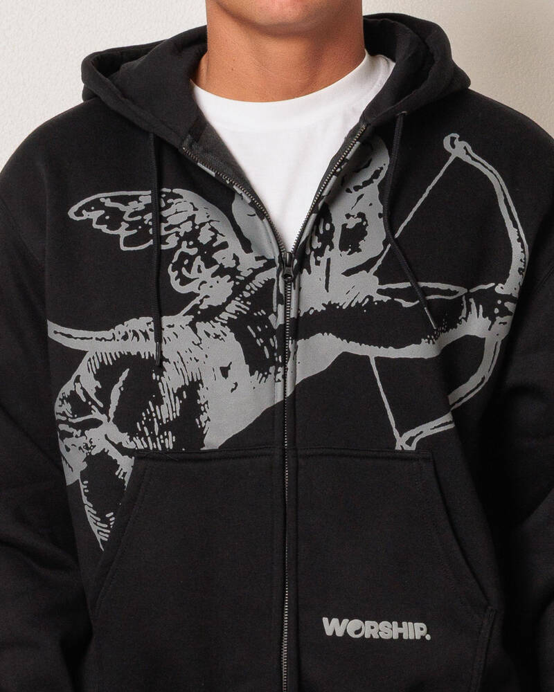 Worship Supplies Big Cherub Zip Hoodie for Mens