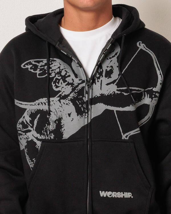 Worship Supplies Big Cherub Zip Hoodie for Mens