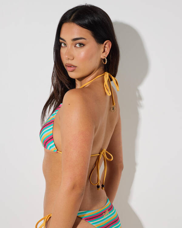 Rusty Barbara Stripeson Multiway Bikini Top for Womens