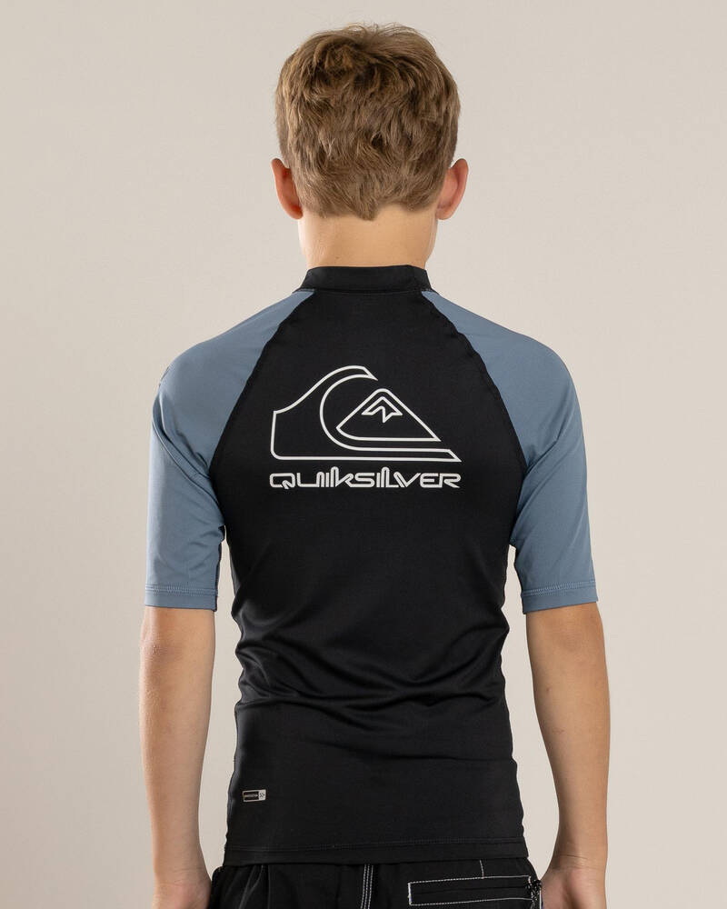 Quiksilver On Tour Boy's Short Sleeve Rash Vest for Mens
